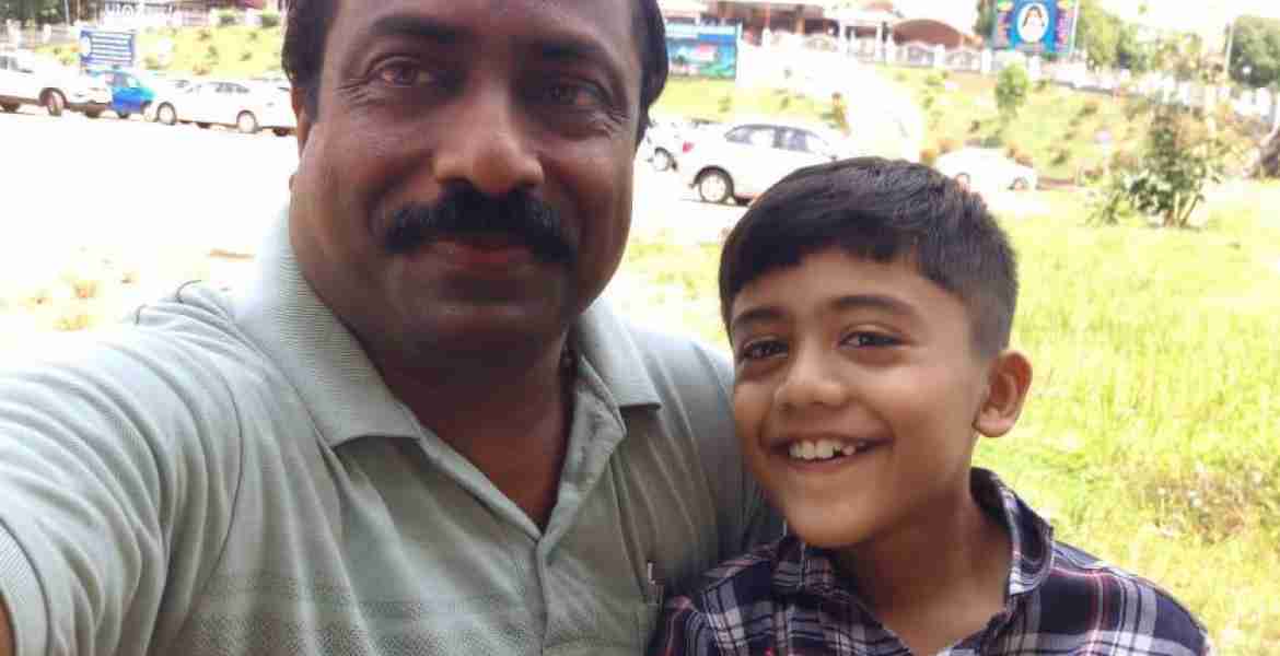 കാണാതായ പള്ളിക്കുന്ന് ഏച്ചോം അറക്കപറമ്പില്‍ വീട്ടില്‍ എ.വി ജോസഫ്, മകന്‍ ധ്യാന്‍(8 വയസ്) 