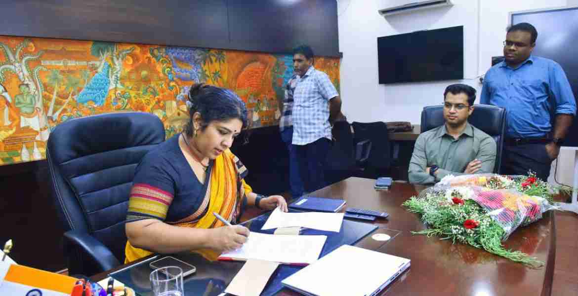 കോഴിക്കോട് ജില്ലാ കലക്ടറായി ചുമതലയേറ്റ എം.എസ് മാധവിക്കുട്ടി