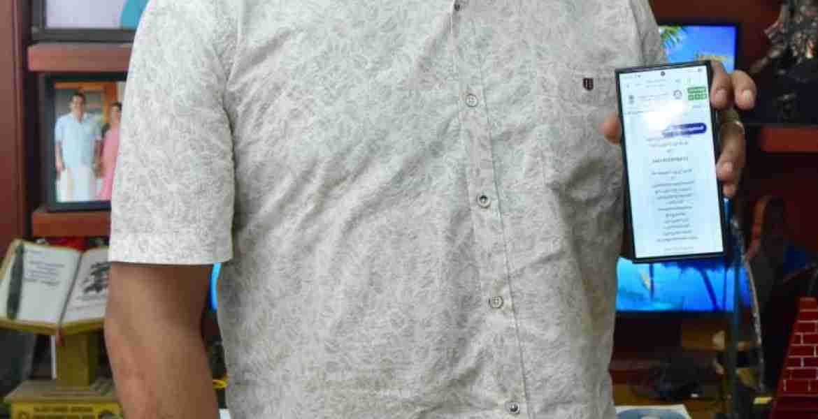 സുബേദാര്‍ മേജര്‍ പി.വി.മനേഷ് സെൽഫ് എന്യൂമറേഷൻ നടത്തി 