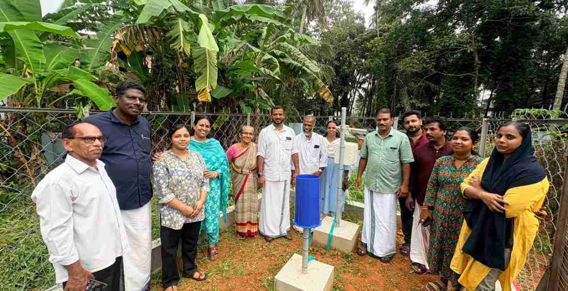 ചൊക്ലിയിൽ മഴമാപിനി സ്ഥാപിച്ചു