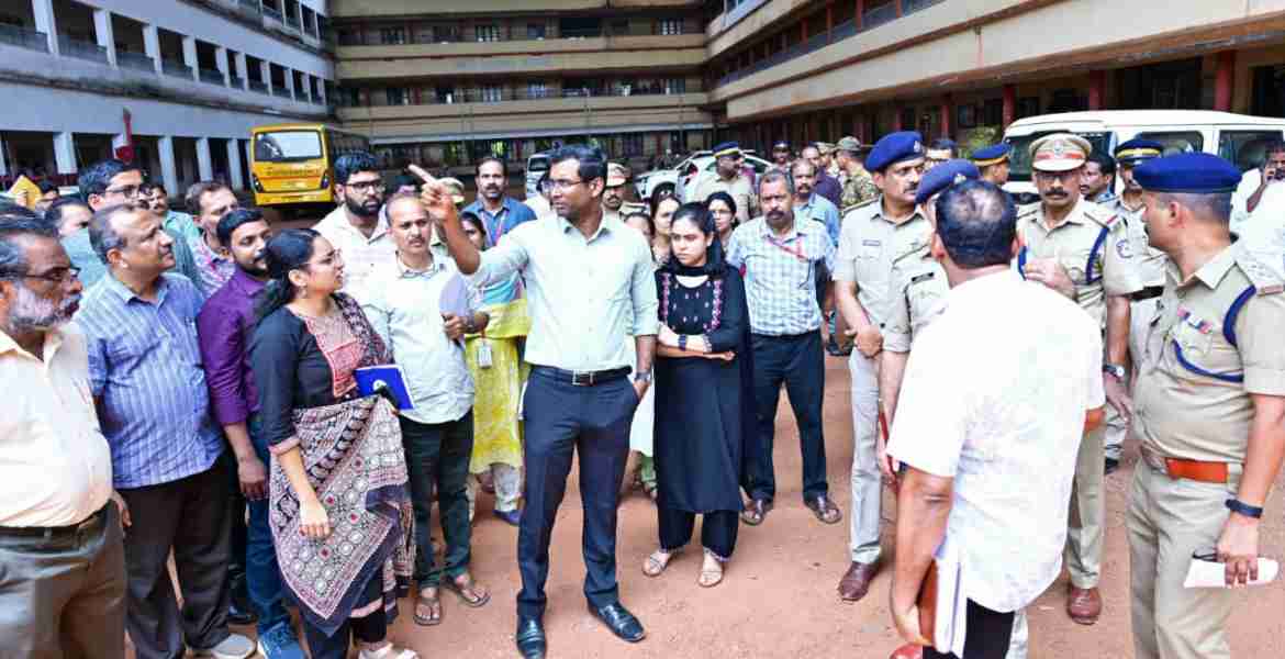 തളിപ്പറമ്പിലെ വോട്ടെണ്ണൽ കേന്ദ്രം സന്ദർശിച്ചു ഒരുക്കങ്ങൾ വിലയിരുത്തി 