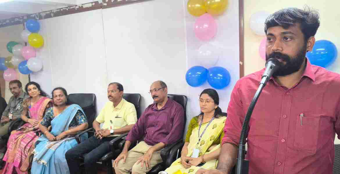 പരിയാരം കണ്ണൂർ മെഡിക്കൽ കോളേജിലെ വൈകല്യ നിവാരണ ക്ലിനിക്ക് എം. വിജിൻ എം. എൽ. എ ഉദ്ഘാടനം ചെയ്യുന്നു