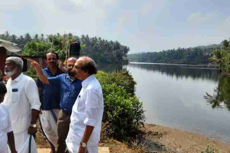 വടകര മാഹി കനാല്‍ പ്രവൃത്തി സ്ഥലങ്ങള്‍ എം എൽ എ സന്ദര്‍ശിച്ചു 