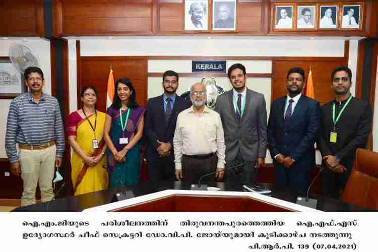 IFS trainees meets Chief Secretary VP Joy at IMG