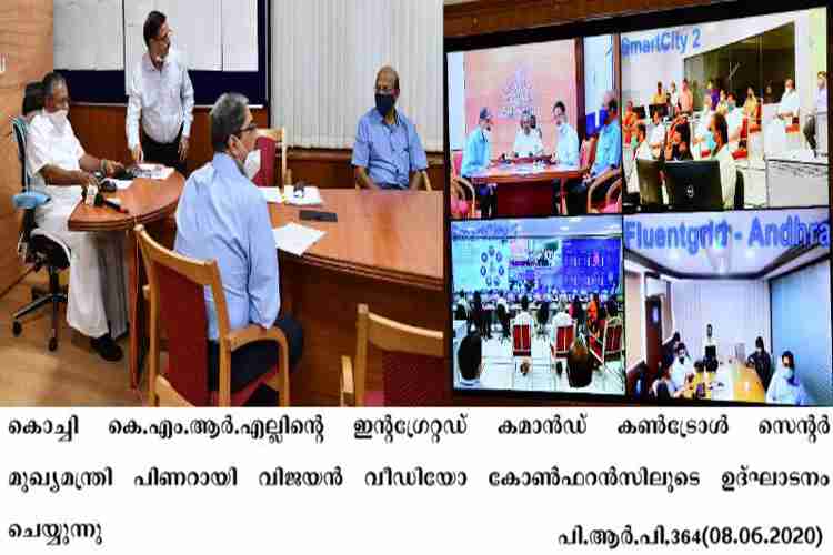 Chief Minister Pinarayi Vijayan inaugurates Kochi KMRL control centre