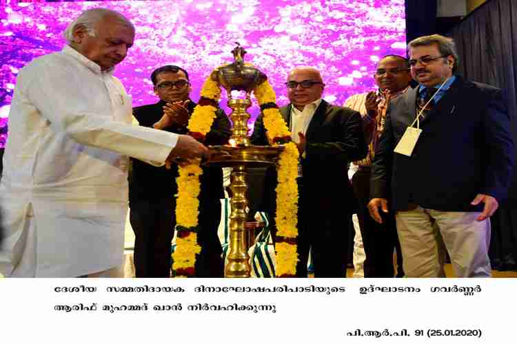 governor Arif Mohammad Khan inaugurates national Voter's day